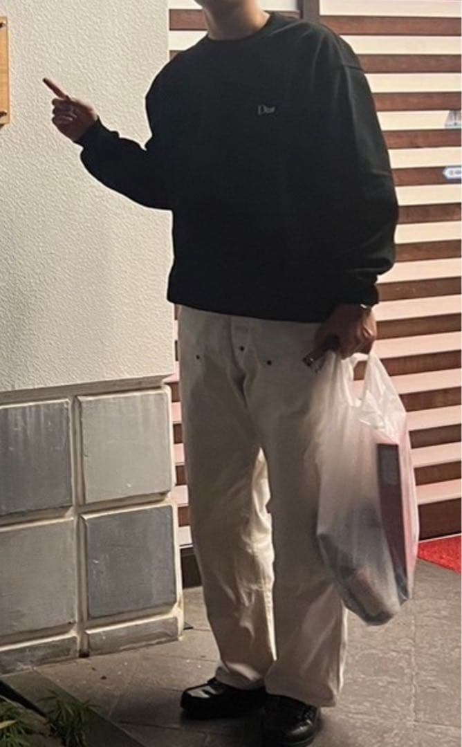 Dime ブラック クルーネックスウェット M