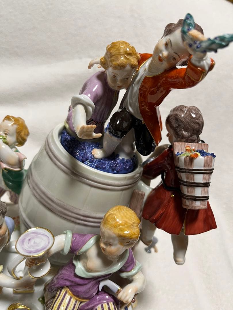 MEISSEN★マイセン★レア★ブドウ搾り