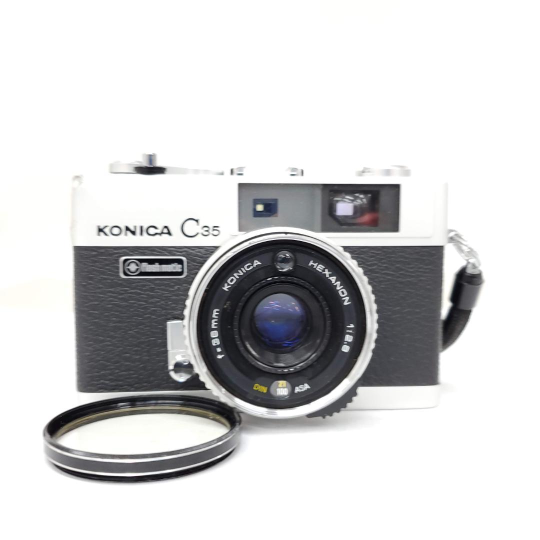 フィルムカメラ KONICA C35 Flash matic F1219-409-2v p