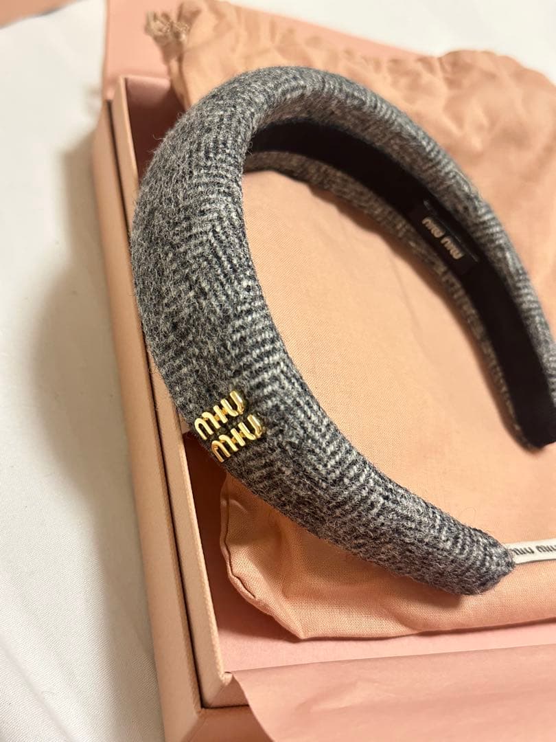 miumiu カチューシャ　2024aw