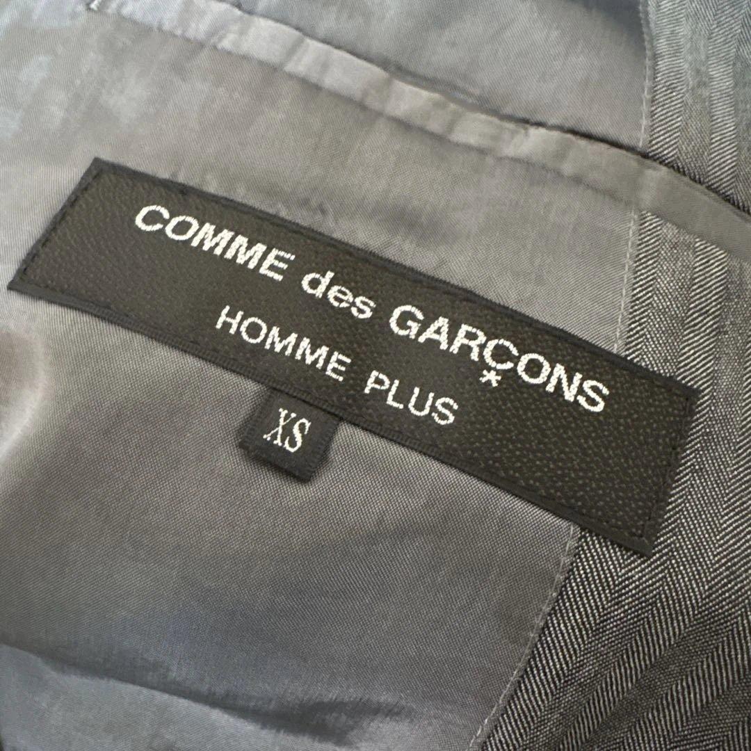 コムデギャルソンオムプリュス チャイナ グレー ストライプ テーラードジャケット