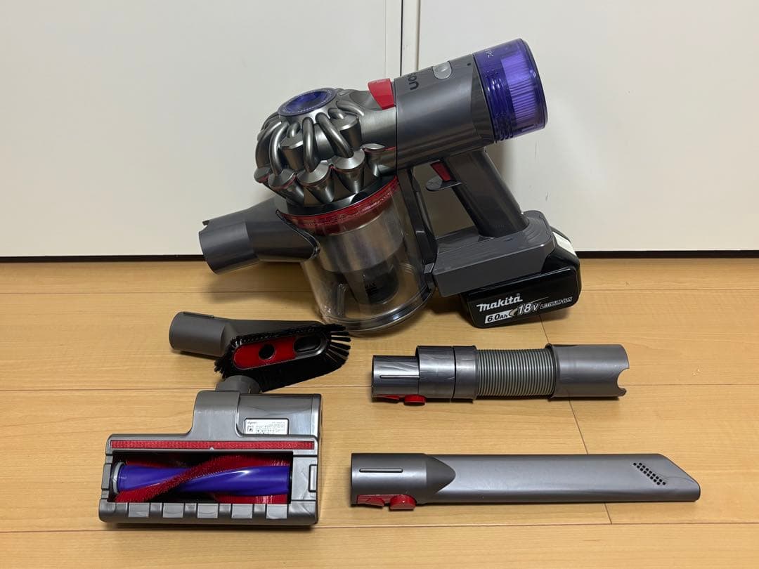 【美品】ダイソン SV10K マキタ18Vバッテリー仕様 付属品4点付