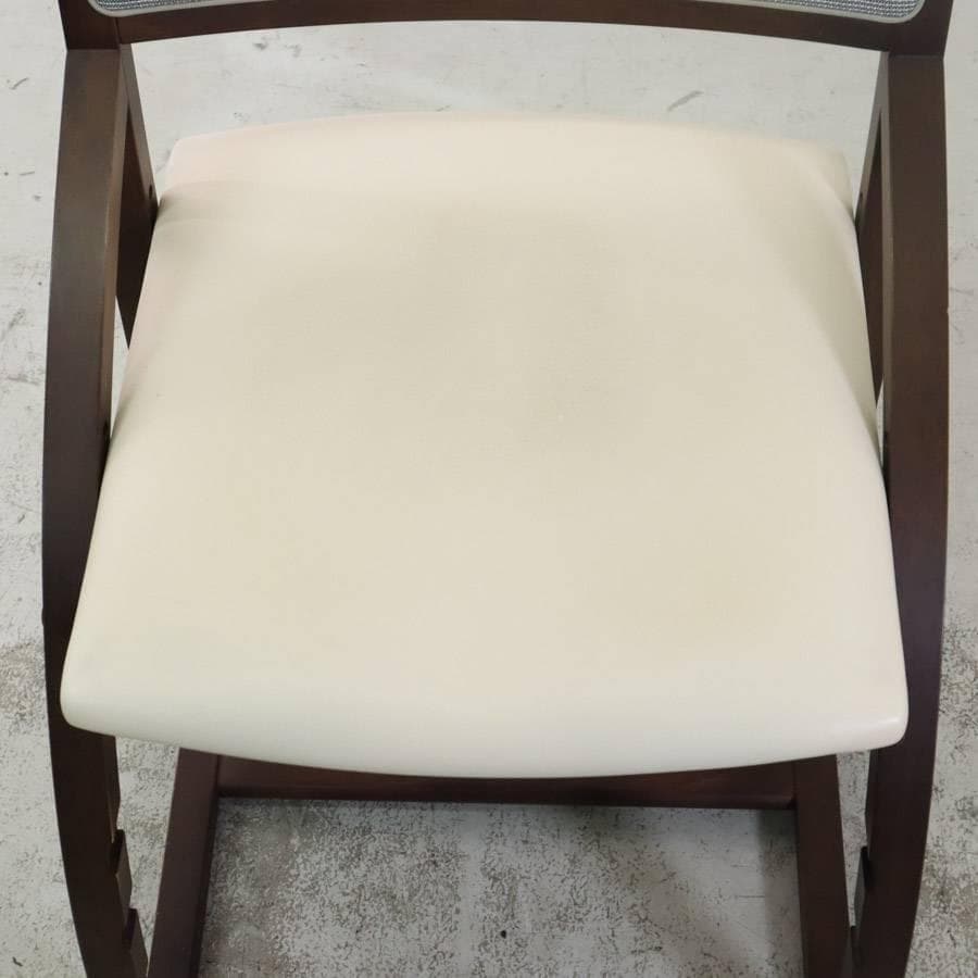 カリモク家具 デスクチェア XT2401IK ブナ材 アイボリーxモカブラウン