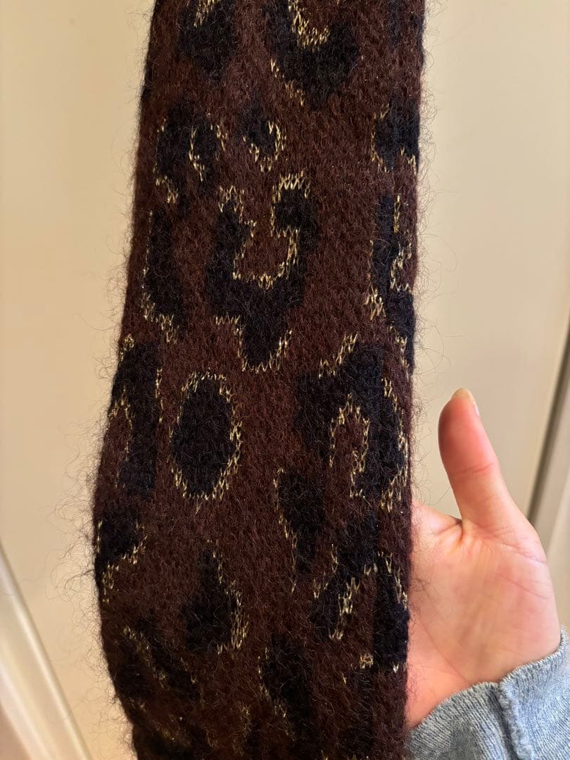 SAINT LAURENT アニマル柄ストール