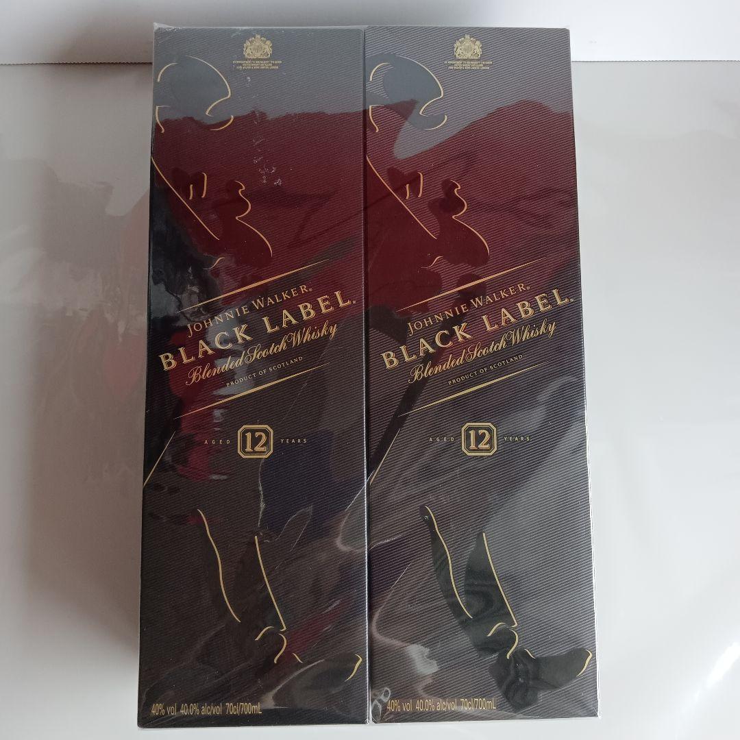 ジョニーウォーカー ブラックラベル 12年 700ml 2本セット