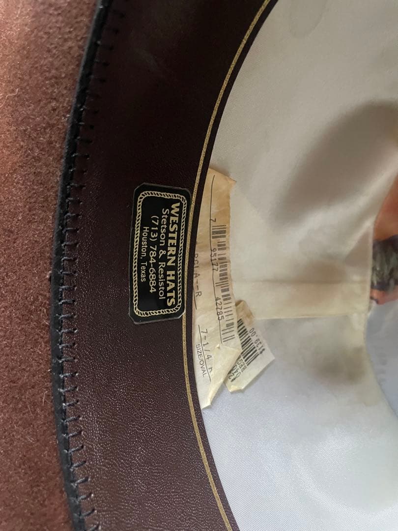 70s STETSON 4X 58ビーバーハット ステットソン ヴィンテージ