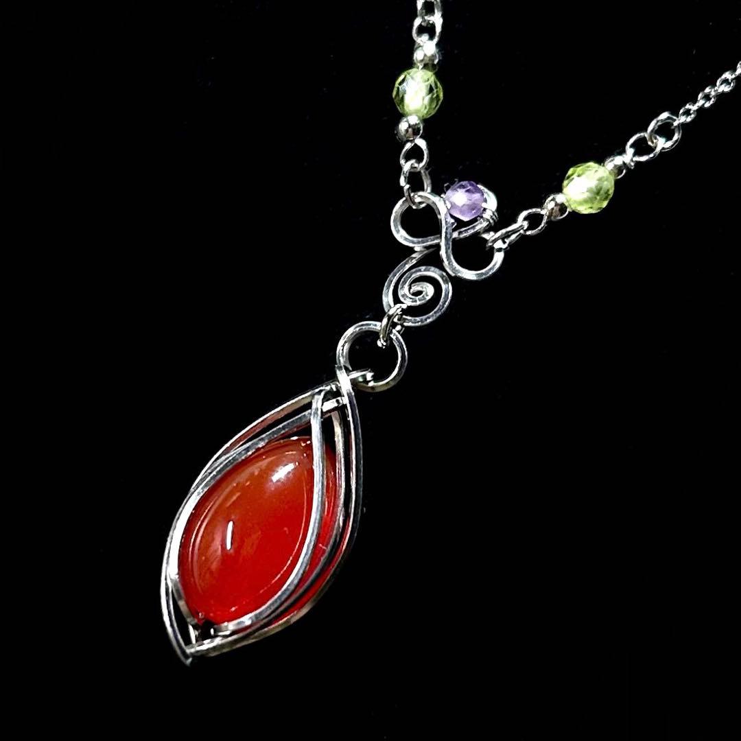 専用ページ☆天然石 グリーン トルマリン原石☆ワイヤーラップ アートジュエリー