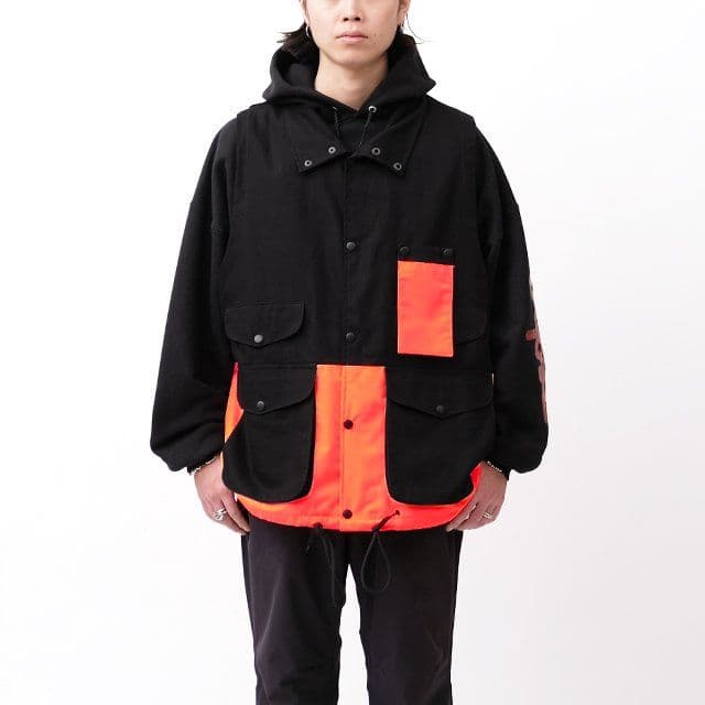 トップス PORTRAITE Over Vest Hi-Vis Orange