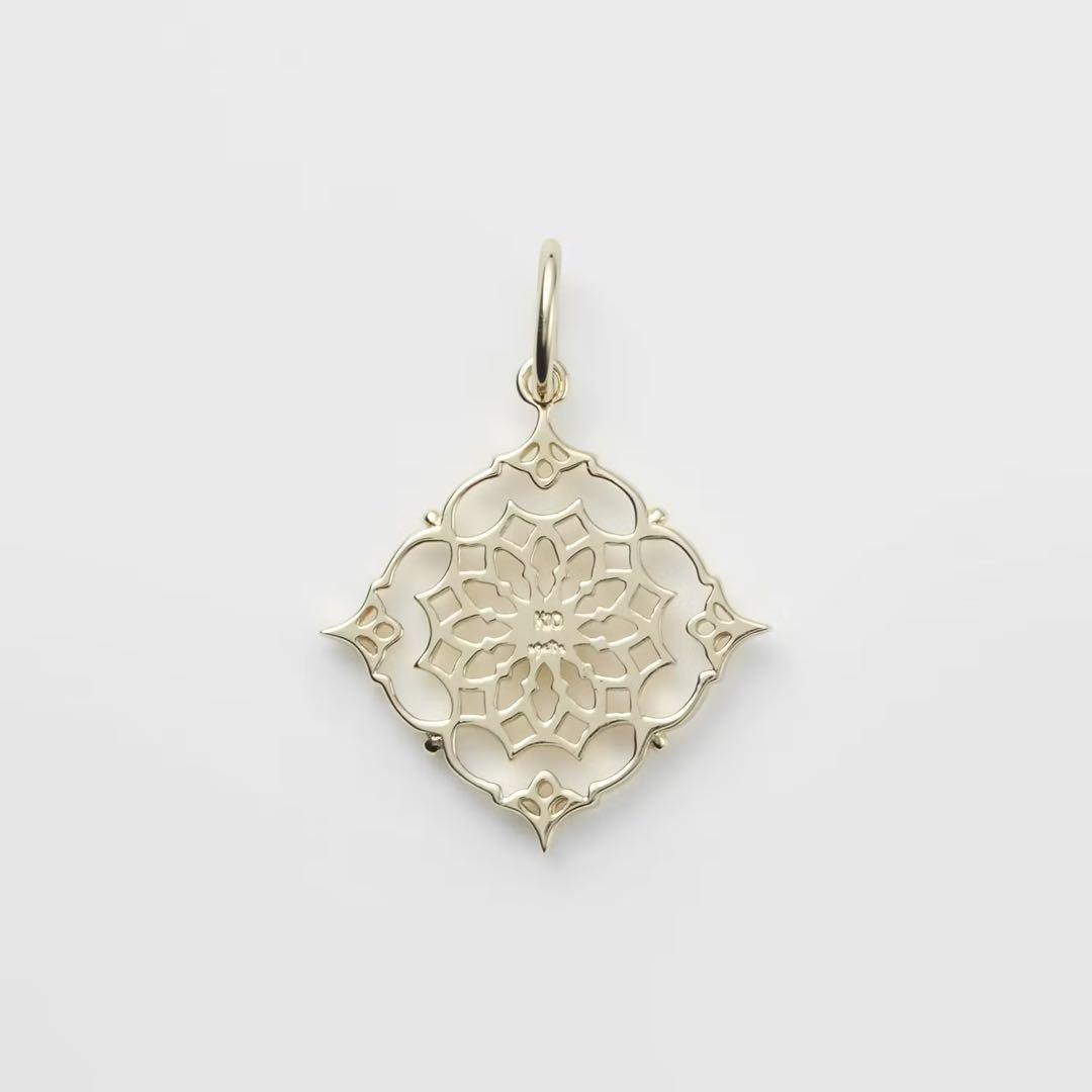 【美品】agate＊K10ダイヤモンドチャーム