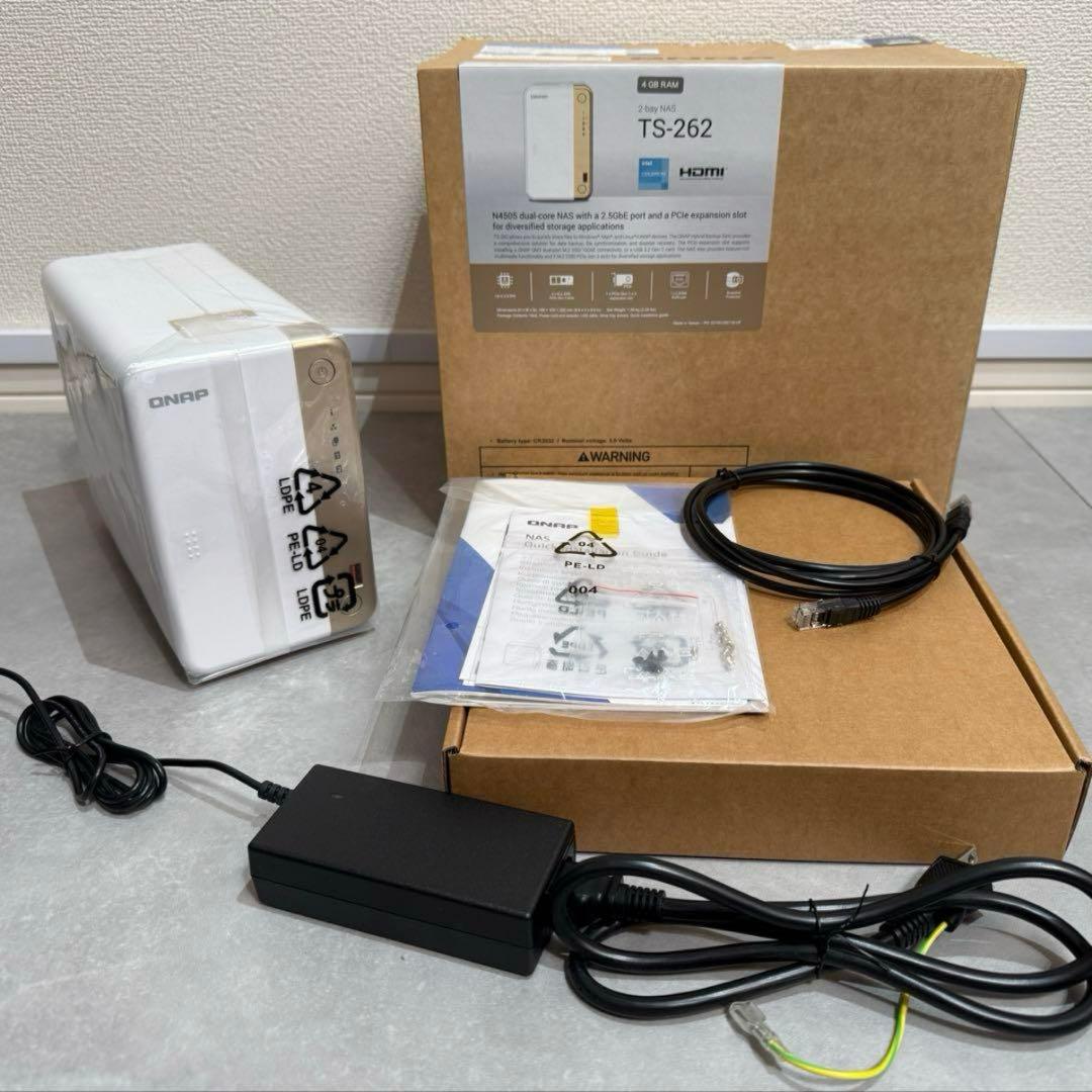 QNAP (キューナップ) NAS TS-262 2ベイ Intel2コア4GB