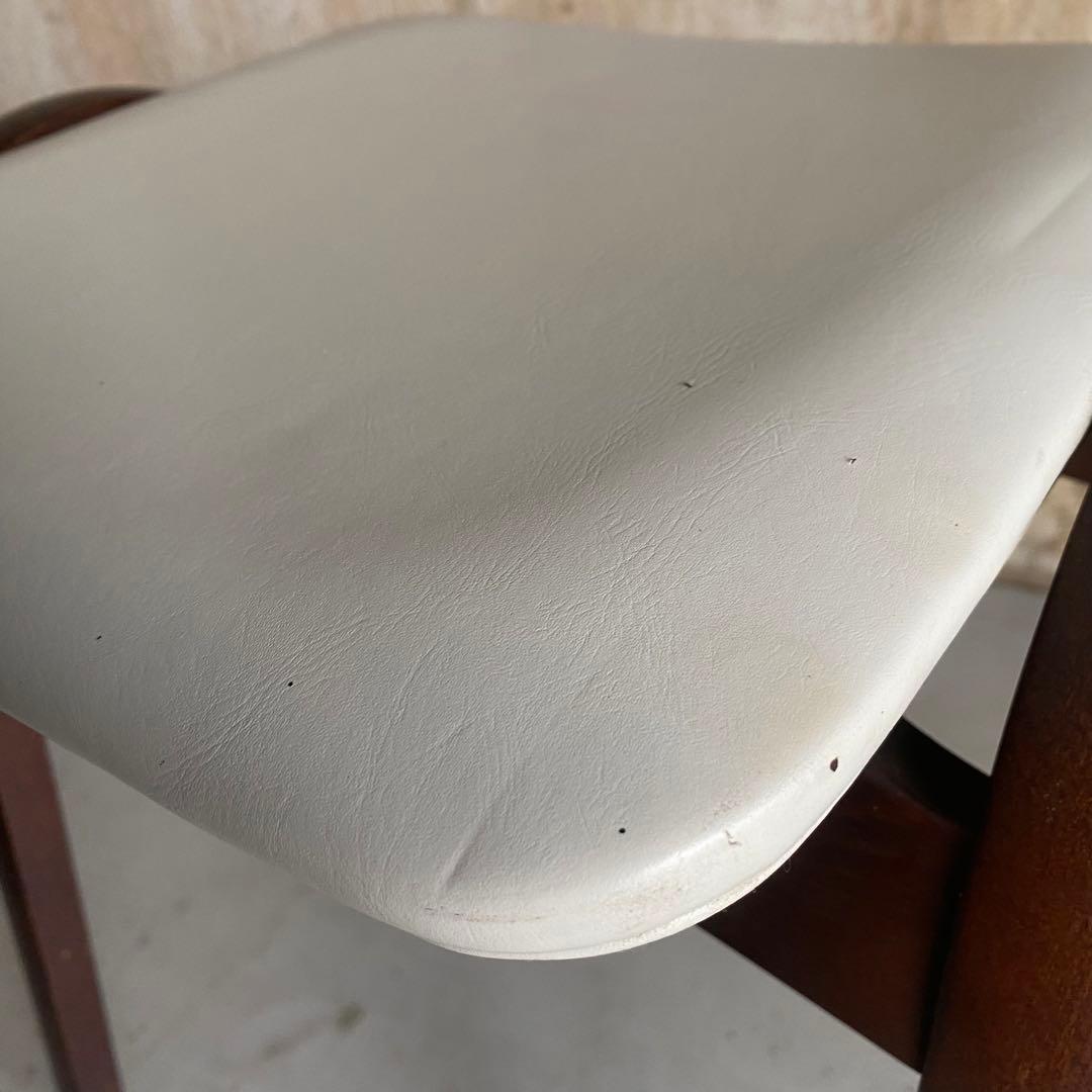 秋田木工　スタッキングスツール 剣持勇　ヴィンテージ　アンティーク　白