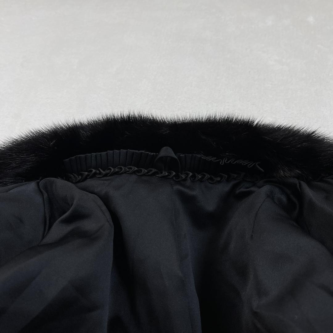 SAGA MINK　Superb Quality　毛皮コート　ダークブラウン