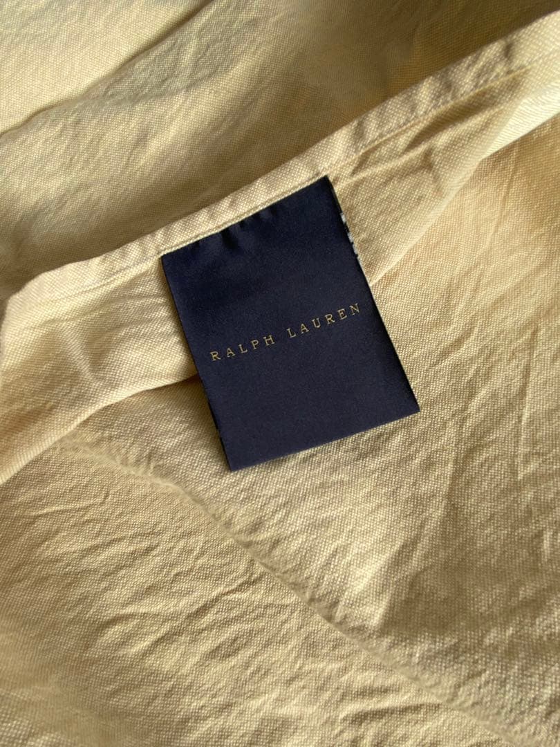 Ralph Lauren ベージュストライプ掛け布団カバーと枕カバーセット