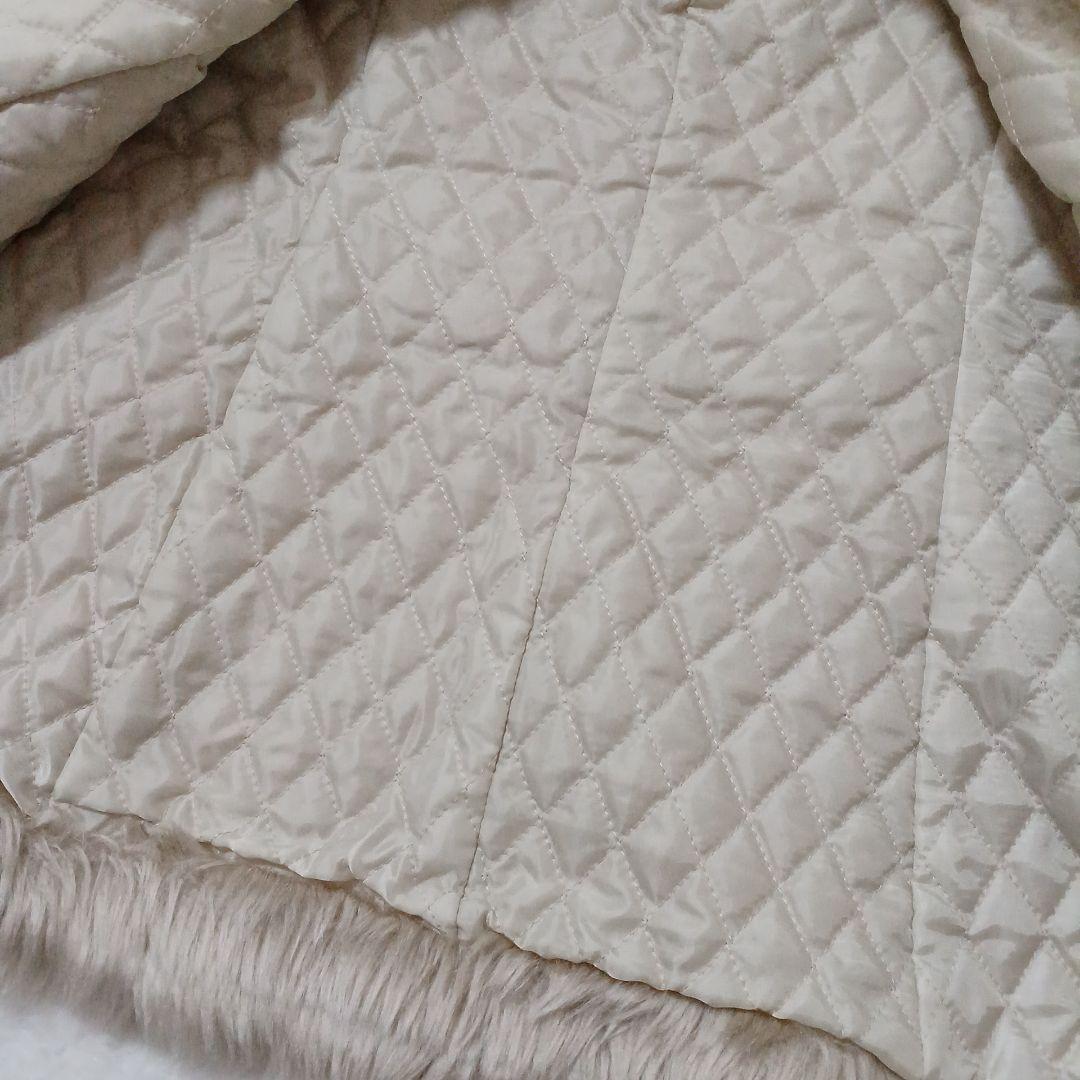 BURBERRY BLUE LABEL♪コーデュロイコート　ファー　キルティング