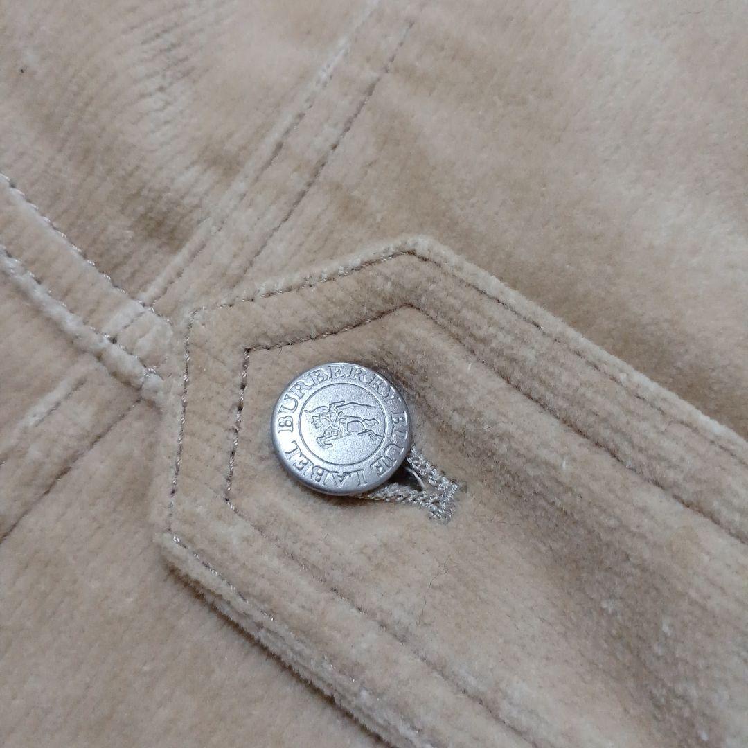 BURBERRY BLUE LABEL♪コーデュロイコート　ファー　キルティング