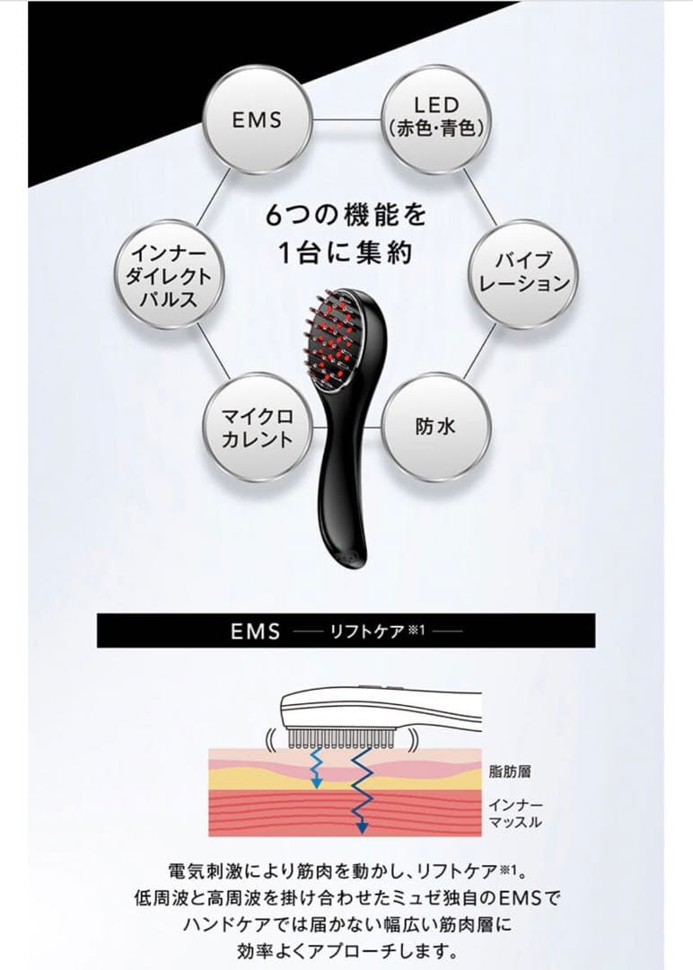 【最安値✨】MUSEE ミュゼ　EMSリフトブラシ
