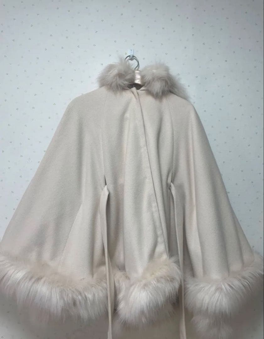  PARTY フードファーケープコート ☆