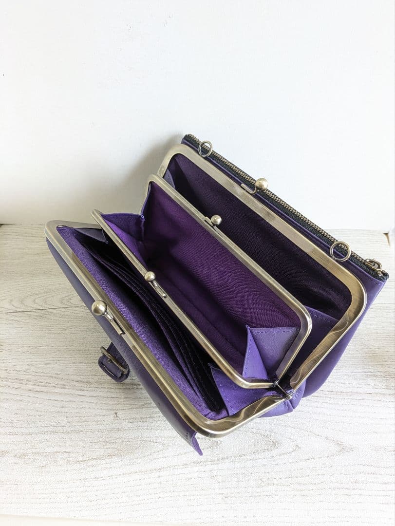 ひろは　がま口ショルダーバック　がま口キーケース