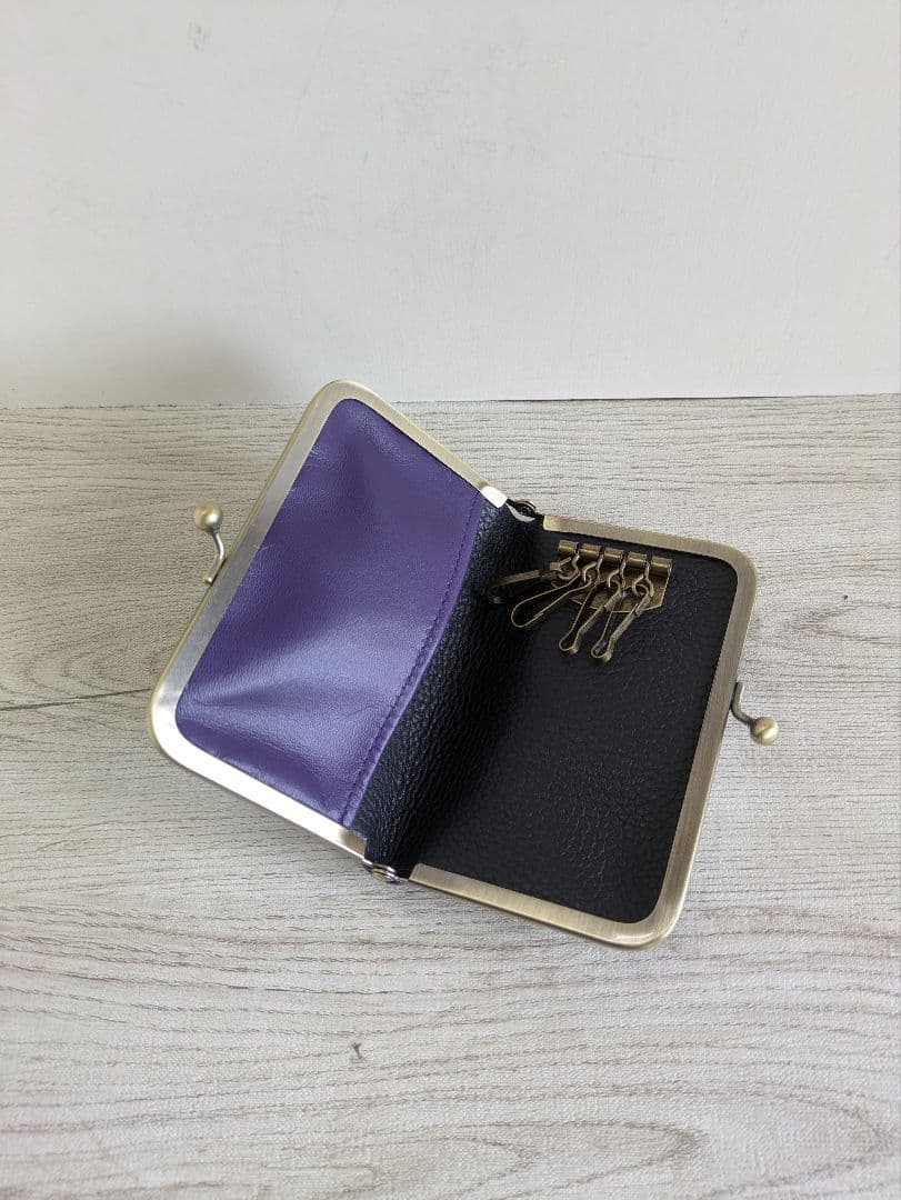 ひろは　がま口ショルダーバック　がま口キーケース