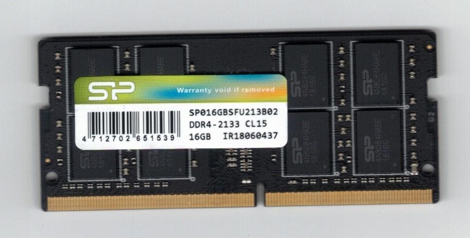 ノートパソコン用　SP DDR4-2133 CL15 16GB メモリー 1枚