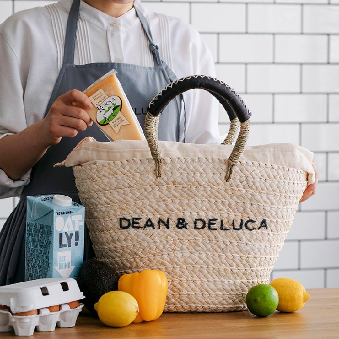 DEAN&DELUCA×BEAMS COUTURE保冷バッグ付きカゴバッグ 大