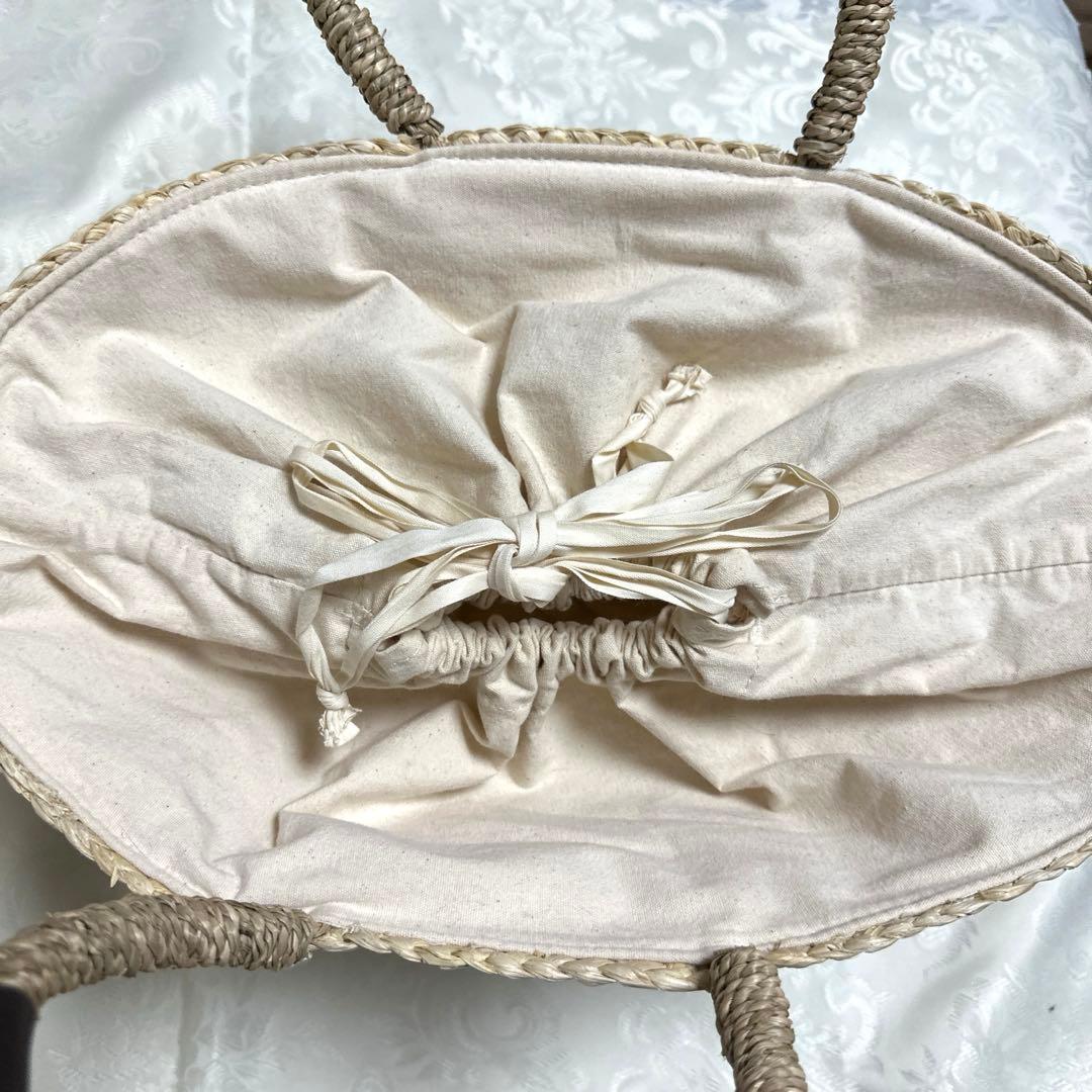 DEAN&DELUCA×BEAMS COUTURE保冷バッグ付きカゴバッグ 大