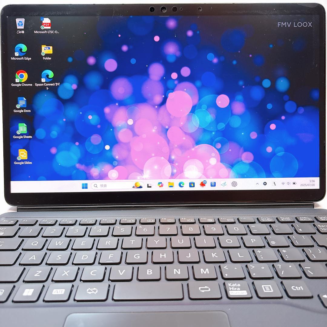 ★Surface対抗★ FMV LOOX 有機EL 2in1 タブレットPC