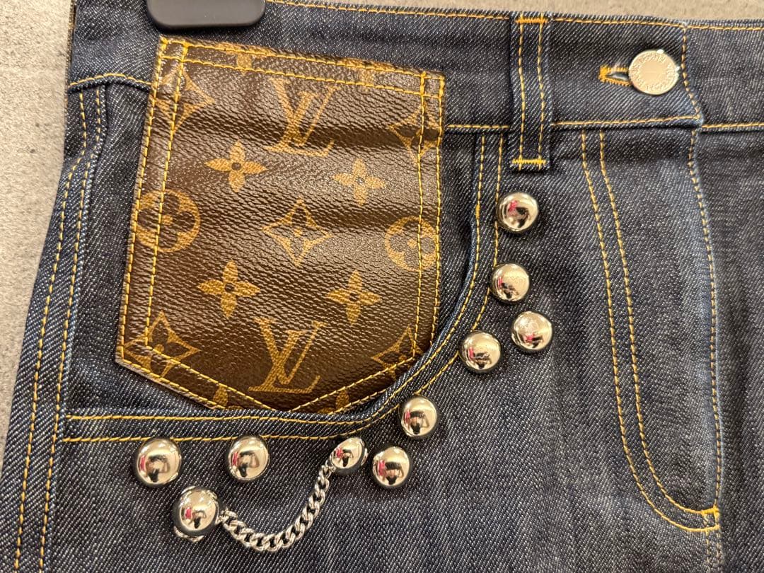 LOUIS VUITTON ルイヴィトン モノグラム デニム スカート