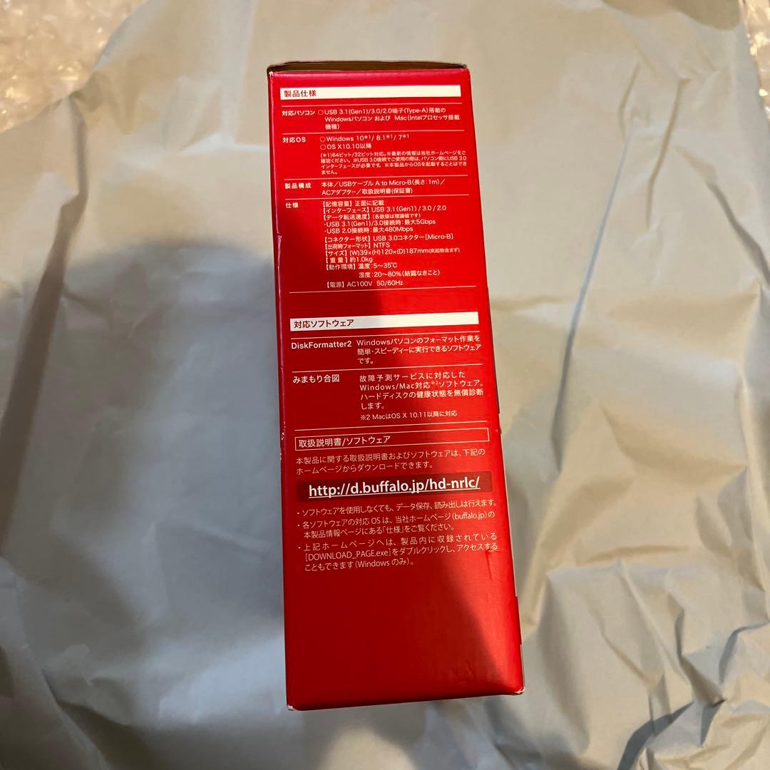 BUFFALO HD-NRLC2.0-B 2TB 外付けハードディスク