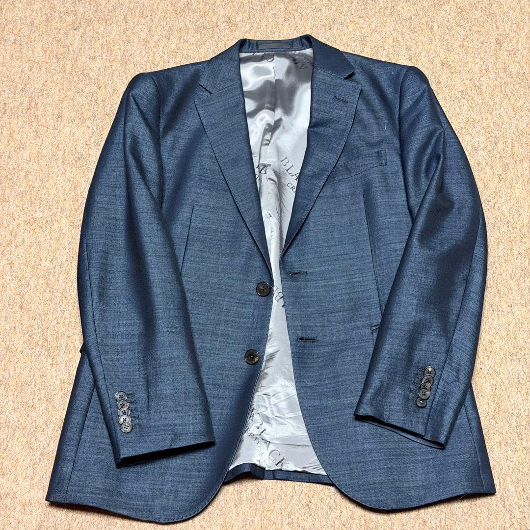ブラックレーベル 人気サイズM相当 38L ネイビー スーツ 御幸毛織