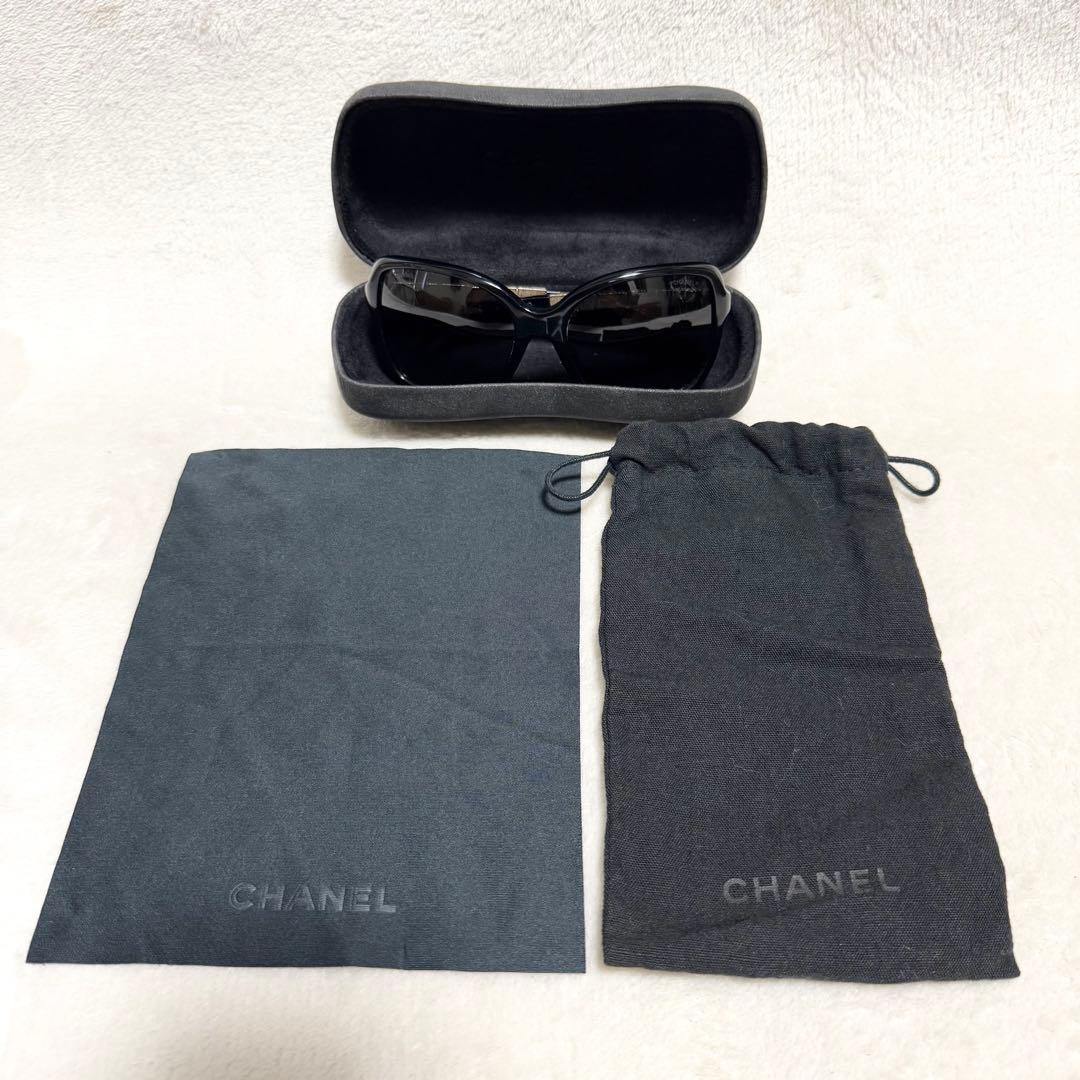美品 シャネル サングラス レディース ラインストーン ビジュー ココマーク