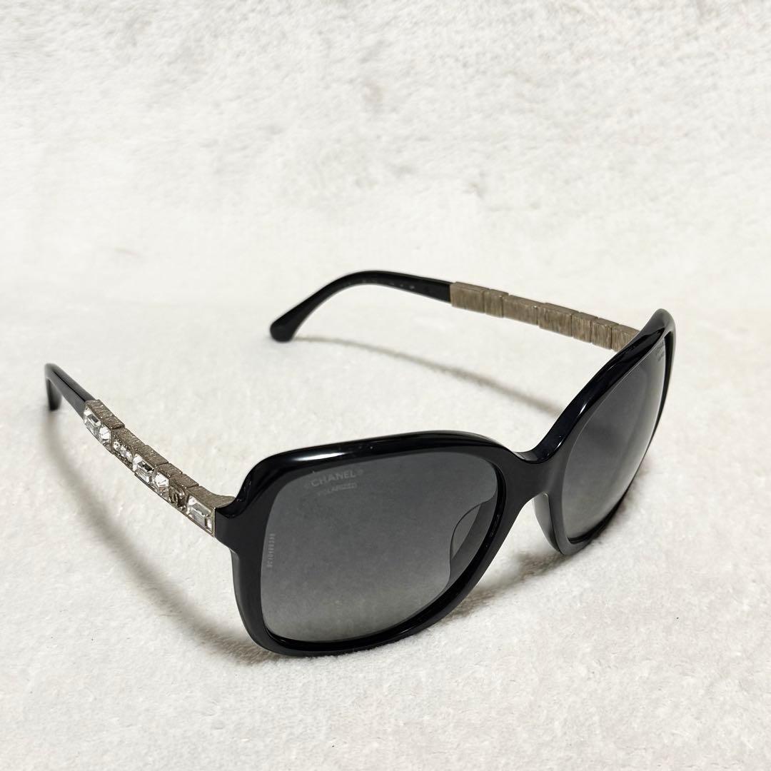 美品 シャネル サングラス レディース ラインストーン ビジュー ココマーク