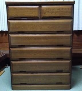 美品　田中工芸家具　整理ダンス　日本製　6段　横浜市中区での引き渡し可能