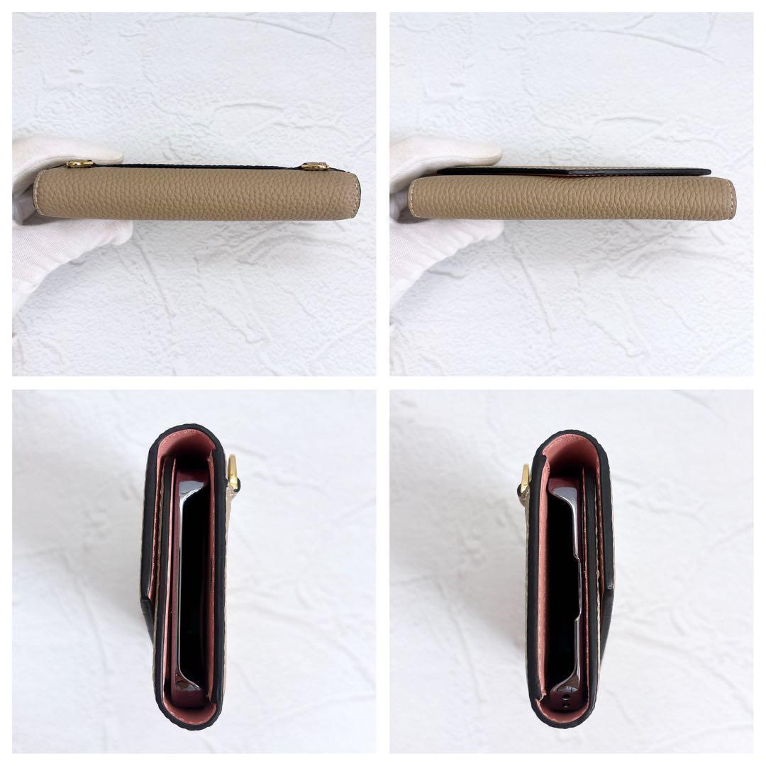 《美品》BONAVENTURA ミラーケース iPhone13pro グレージュ