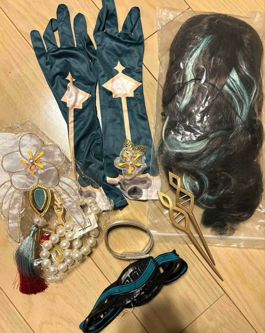 も*も様 崩壊スターレイル　ルアン・メェイ　コスプレ衣装　ウィッグ付き