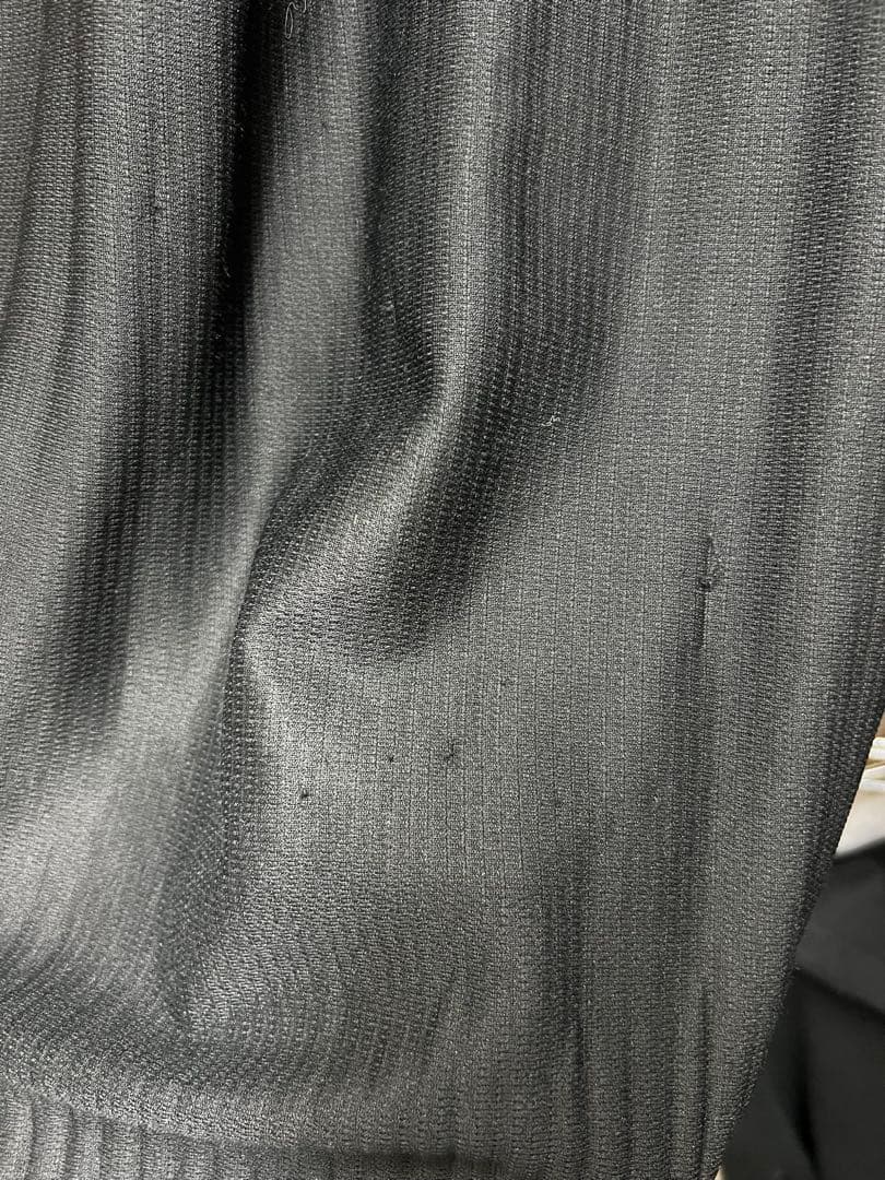 イッセイミヤケ ブラック プリーツ加工 サルエルパンツ　サイズ:3