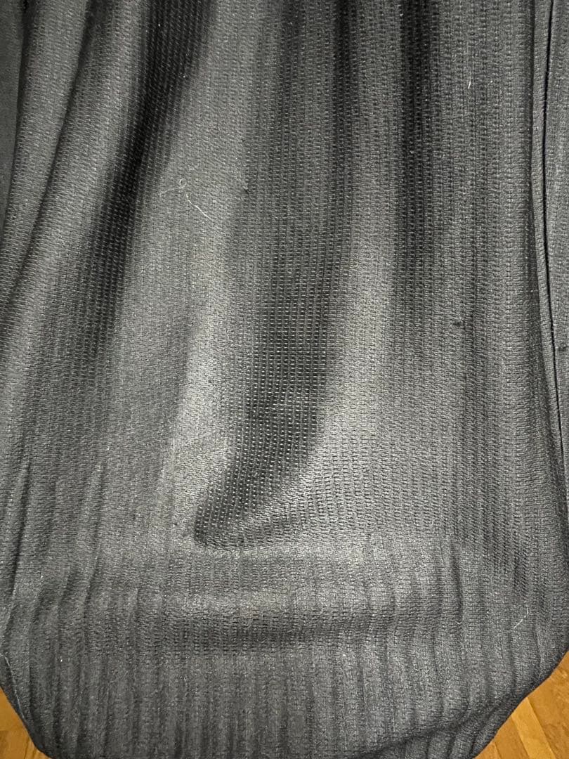 イッセイミヤケ ブラック プリーツ加工 サルエルパンツ　サイズ:3