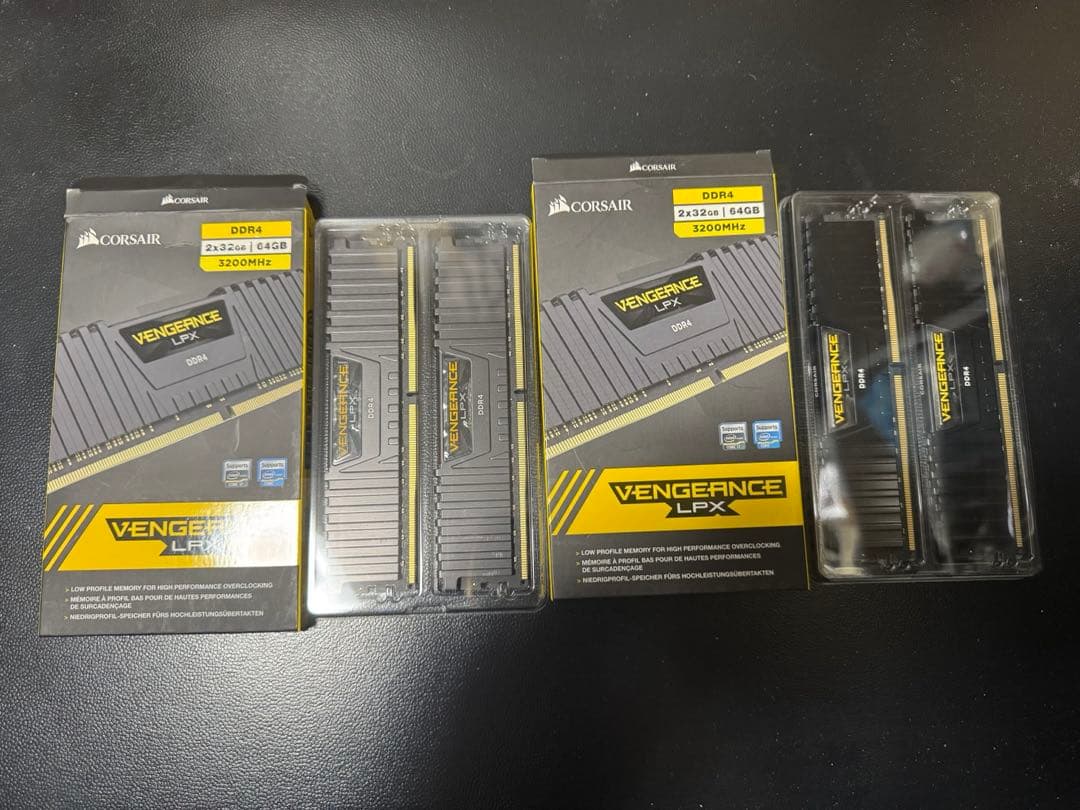 Corsair Vengeance LPX DDR4 32GB×2枚 2セット