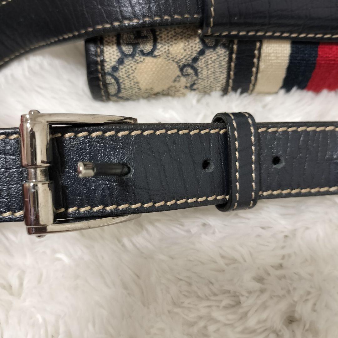 グッチ GGスプリーム シェリーライン ウエストポーチ 152597