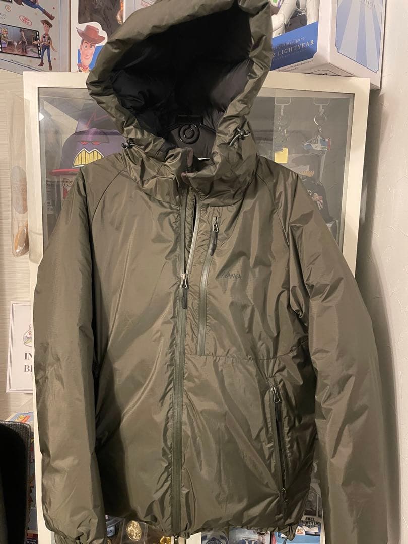 27日中だけ値下げ美品！カーキ L ナンガ　オーロラダウンジャケット　NANGA