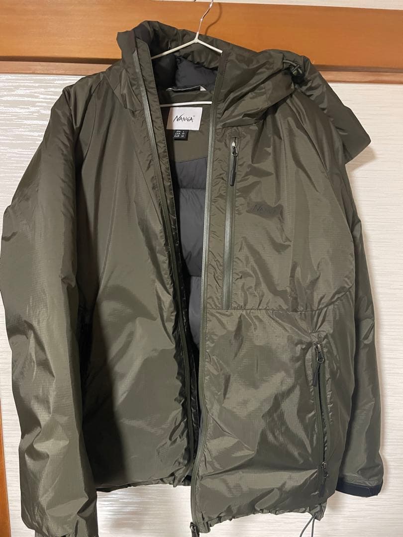 27日中だけ値下げ美品！カーキ L ナンガ　オーロラダウンジャケット　NANGA