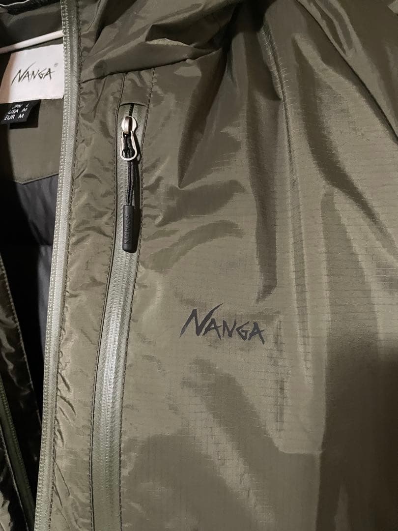 27日中だけ値下げ美品！カーキ L ナンガ　オーロラダウンジャケット　NANGA