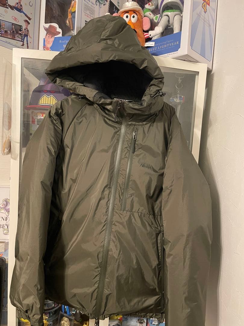 27日中だけ値下げ美品！カーキ L ナンガ　オーロラダウンジャケット　NANGA