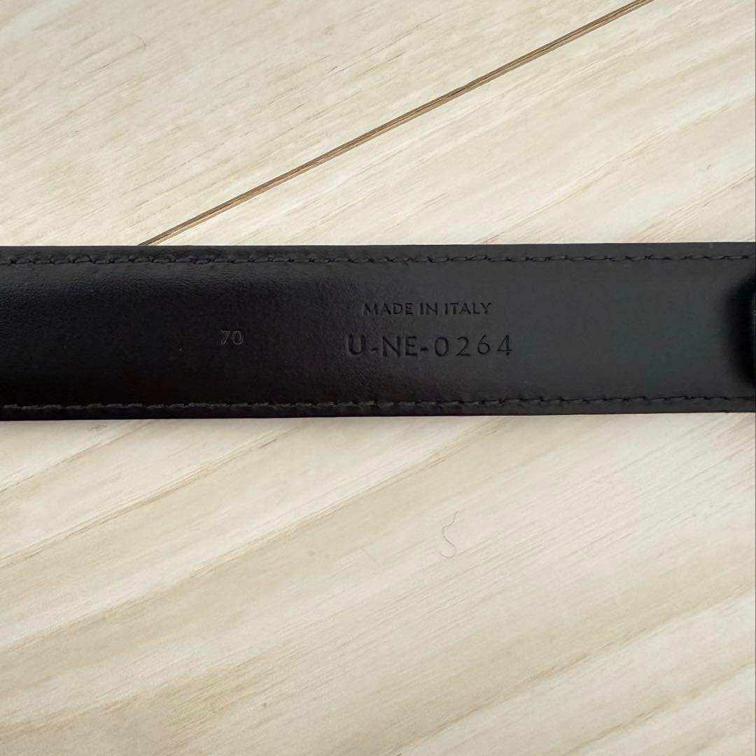 CELINE セリーヌ　ブラック ベルト ゴールドバックル