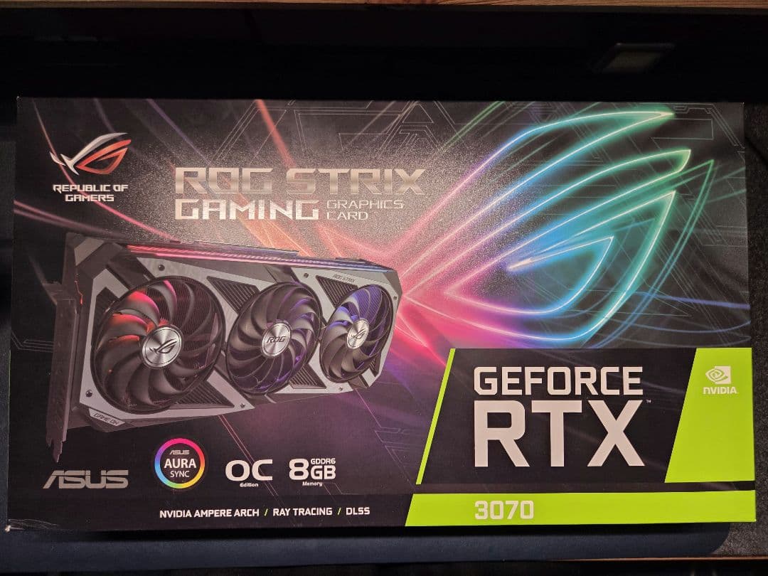 グラフィックボード・グラボ・ビデオカード ASUS ROGSTRIX Geforce RTX3070 OC 8GB
