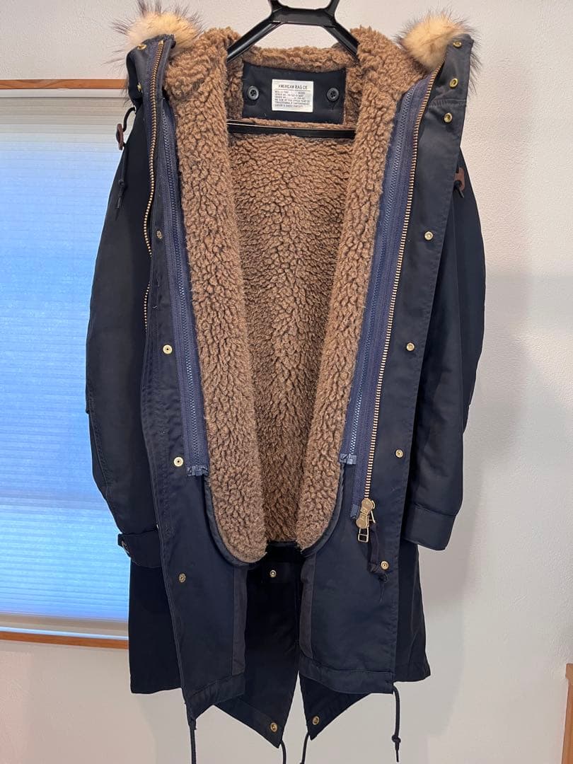 希少　美品　 アメリカンラグシー　モッズコート　ネイビー　 サイズ1