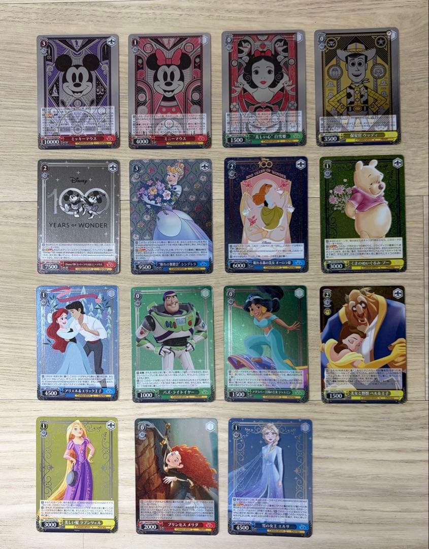 ディズニー100 ヴァイスシュヴァルツ カード コンプ 5セット ポップコーン