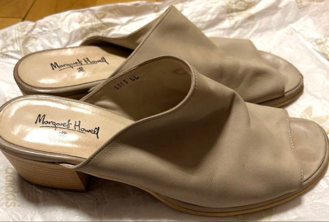 Margaret Howell ベージュ ミュール