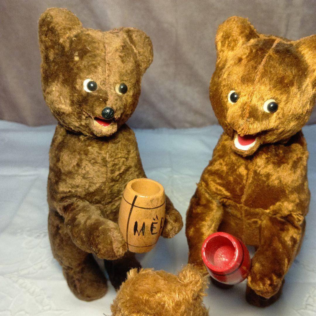 夏Sale♥ドイツからやって来たオートマタテディベア2体set+でんぐり返しベア