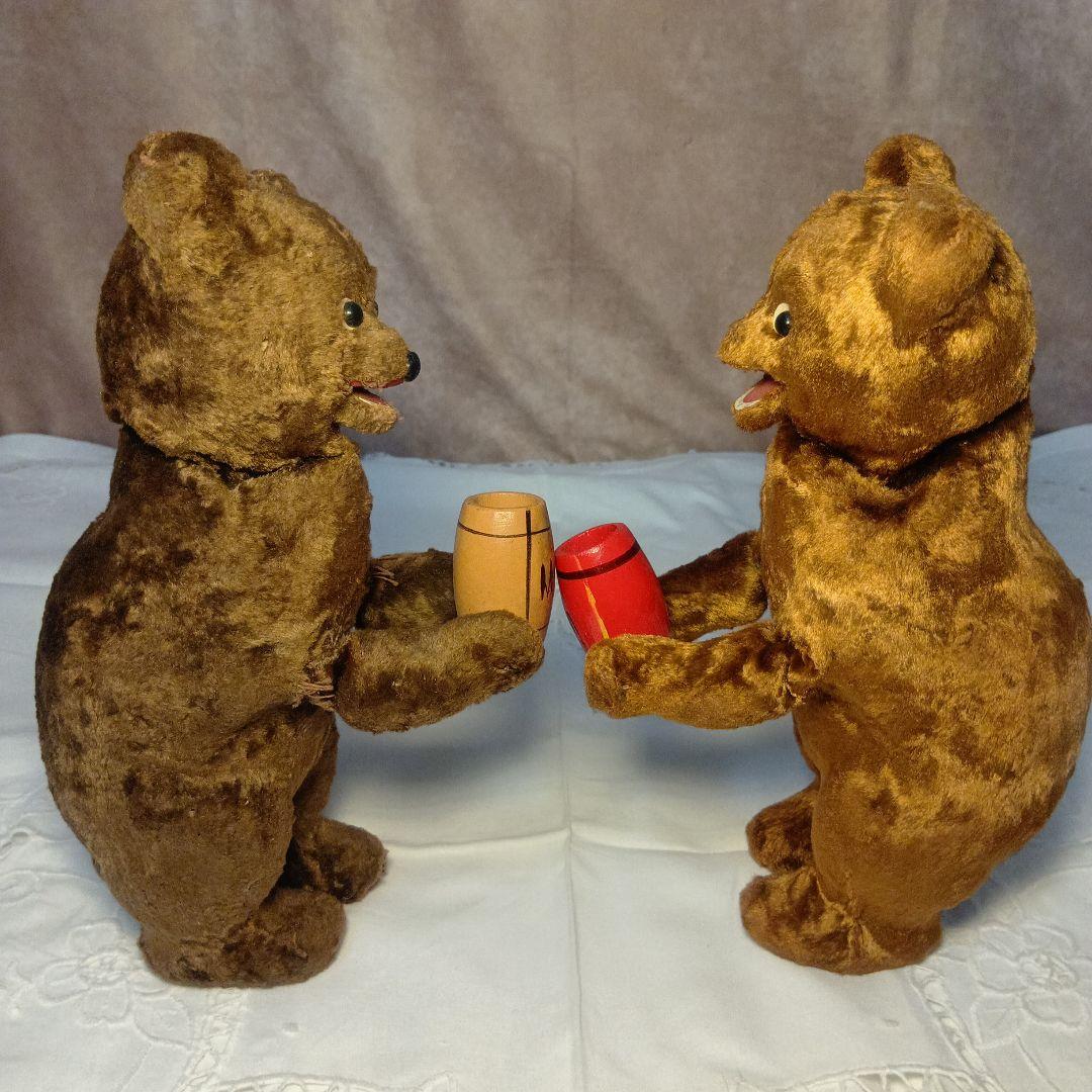 夏Sale♥ドイツからやって来たオートマタテディベア2体set+でんぐり返しベア